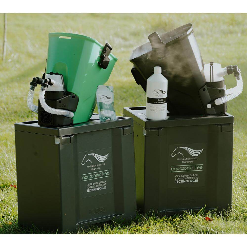 Inhalator für Pferde equosonic free Starterpaket Medizintechnik Hartwig