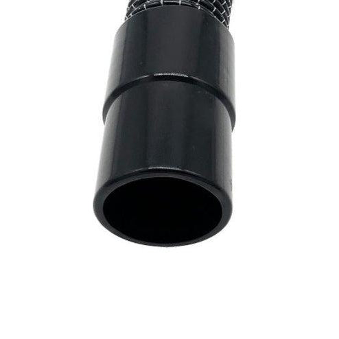 Endstutzen 50mm: schwarzer Rohr-Endverschluss mit Öffnung